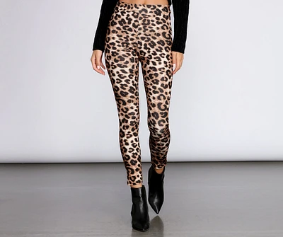 Leopard Print High Waist Leggings