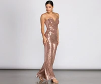 Sweetheart A Sequin Jumpsuit