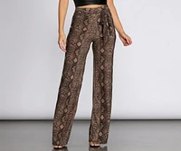 Sassy Stunner Snake Print Pants