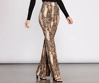 Snake Up Your Style Flare Pants