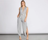 Mesmerize Metallic Jumpsuit