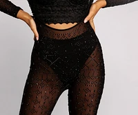 Heat Up The Party Mesh Embellished Catsuit