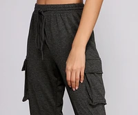 Cozy Cargo Jogger Sweatpants