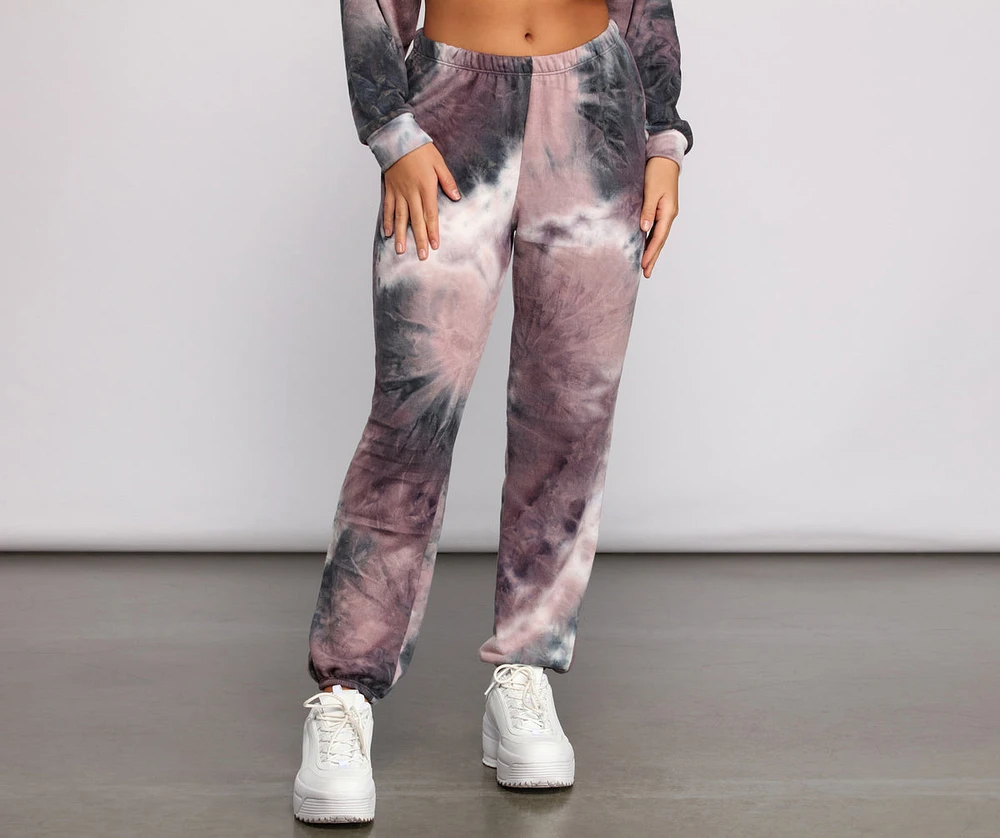 Colorfully Chic Tie Dye Joggers