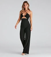 Sleek And Sultry Halter Jumpsuit