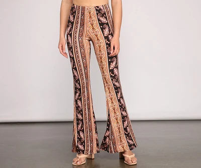 Good Vibes Paisley Flared Pants