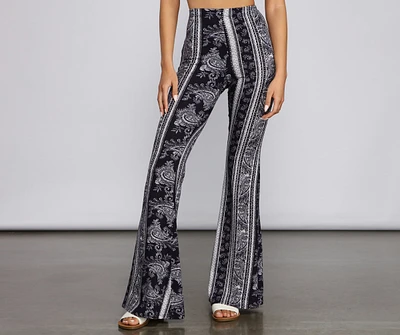 Good Vibes Paisley Flare Pants