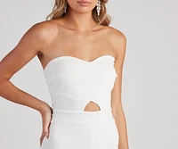 Such A Sweetheart Strapless Jumpsuit