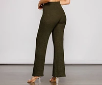 Trendy Textures High Waist Pants