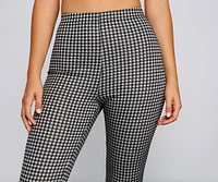 High Waist Plaid Leggings