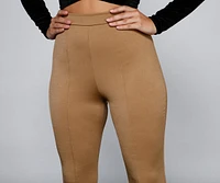 Locked High Waist Ponte Pants