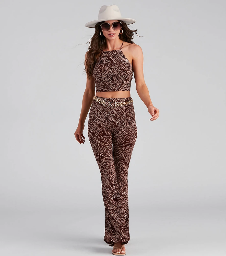 Desert Queen Boho Flare Pants