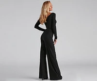 Stylish Affair O-Ring Wide Leg Jumpsuit