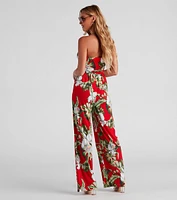 Tropical Vibes Wide Leg Jumpsuit