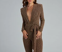 Major Metallic Moment Jumpsuit