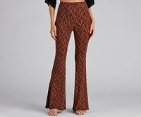 Chevron Chills Flare Pants