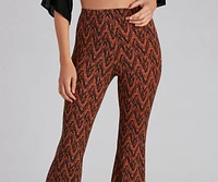 Chevron Chills Flare Pants