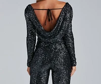 Set The Spark Sequin Jumpsuit