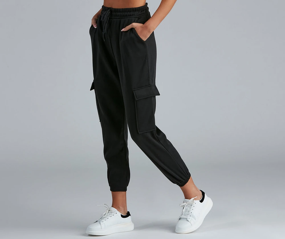 Ready To Chill Fleece Cargo Joggers