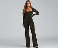 Shine Celebration Lurex Jumpsuit