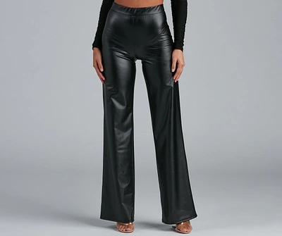 Trendsetting Moment Faux Leather Pants