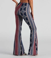 Boho Flare High Rise Pants