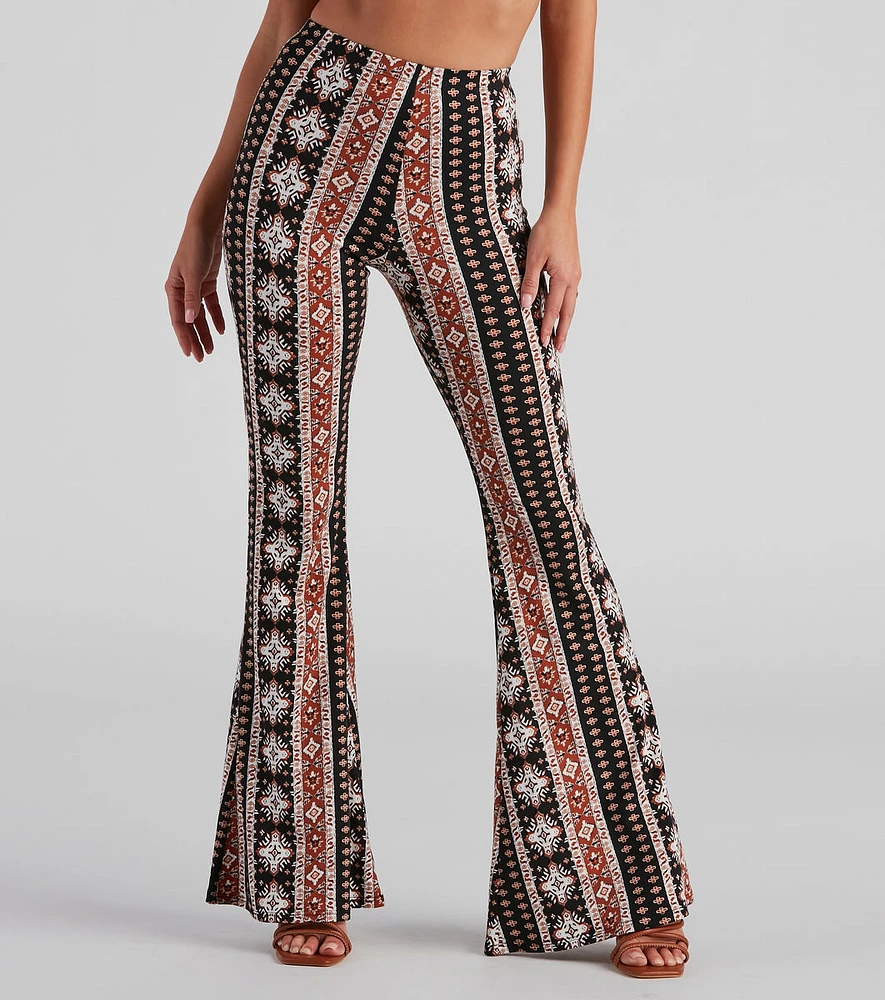 Faraway Lands Boho Flare Pants