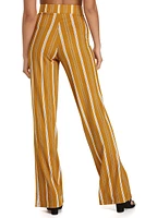 Stylish And Striped Wide Leg Pants