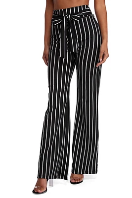 Classic Stripes Tie Waist Pants