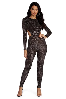 Life Of The Party Metallic Jumpsuit