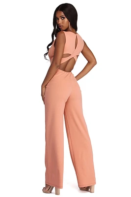 Sweet Ambition Open Back Jumpsuit