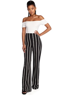 Go Getter Striped Jumpsuit