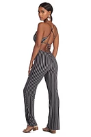 Sophisticated Stripes Jumpsuit