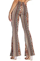 Boho Striped Flared Pants