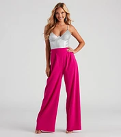 Chic Professional Wide-Leg Pants