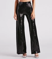 At Midnight Sequin Wide Leg Pants