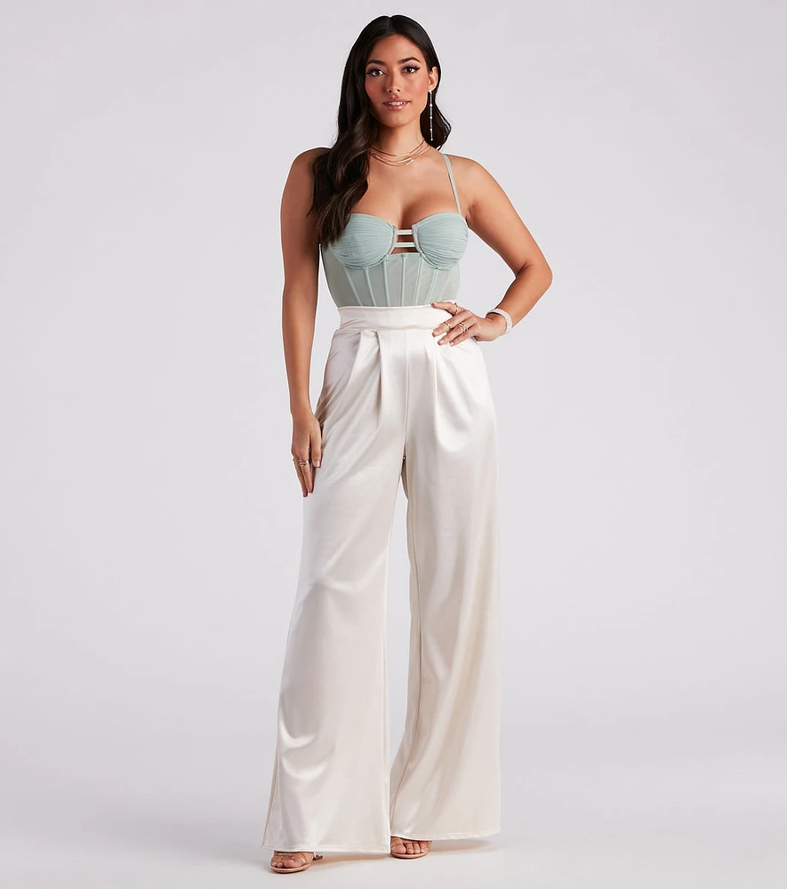 Trending Satin High Rise Pants