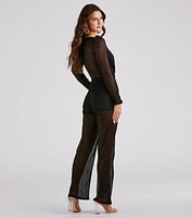 Fancy Seeing You Surplice Jumpsuit