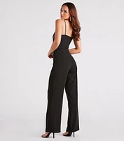 Make It Glam Rhinestone Fringe Jumpsuit