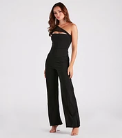 Chic Night Out One-Shoulder Jumpsuit