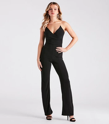 Sultry Night Out Vibes Backless Jumpsuit