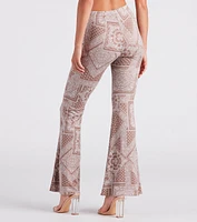 Paisley Princess Boho Flare Pants