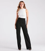 Cinch It Together Crepe Corset Trouser Pants