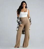 Autumn Chill Crochet Wide-Leg Pants