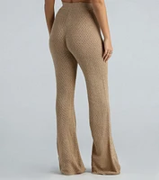 Autumn Chill Crochet Wide-Leg Pants