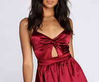 Show Me Romance Satin Romper