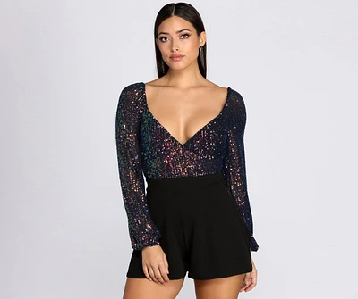 Night Out Sequin Romper