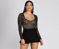 Lace Celebrate Skater Romper