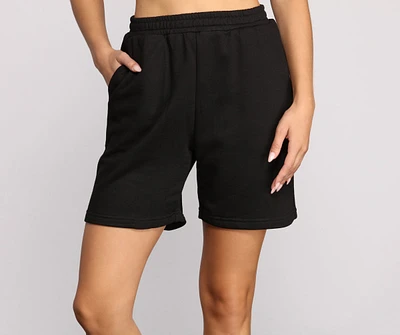 French Terry Knit Shorts