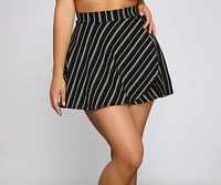 Striped And Stylish Skort